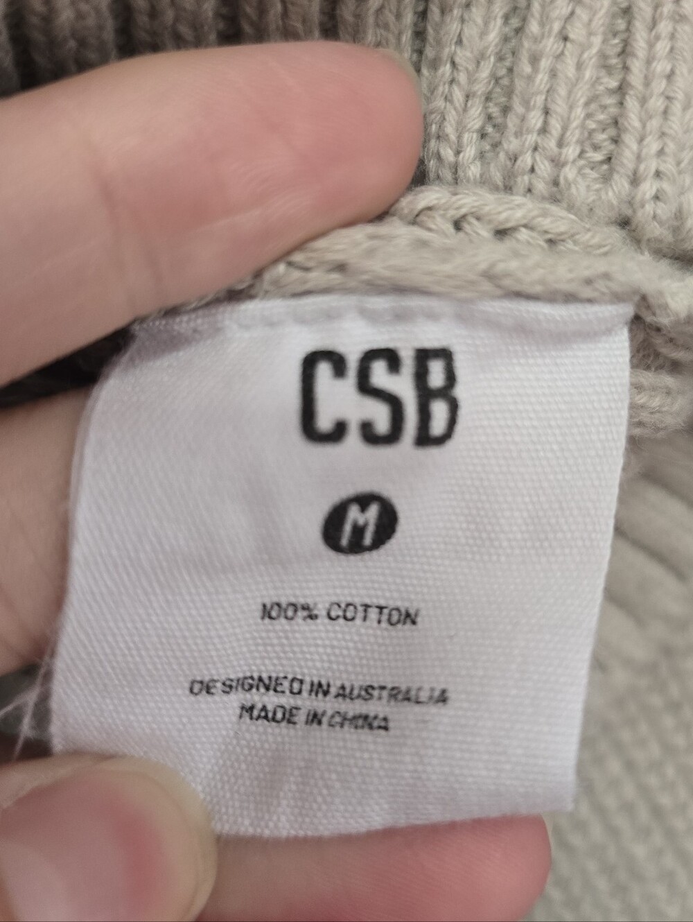 Crop Shop Boutique Off-Shoulder Knit Sweater - Oak, size Medium - Picture 6 of 7